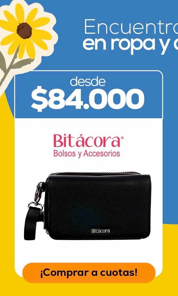 Encuentros en ropa y deco desde $84.000 Bitácora Bolsos y Accesorios ¡Comprar a cuotas!